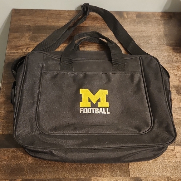 Other - Michigan Football Embroidered Messenger Bag With Removable Laptop Sleeve